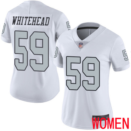 Oakland Raiders Limited White Women Tahir Whitehead Jersey NFL Football #59 Rush Vapor Jersey